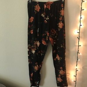 Rose Print leggings